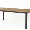 Lyon Bord 100x224-304 cm Svart/Teak