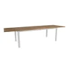 Lyon Utebord 100x224-304 cm Light Grey / Teak
