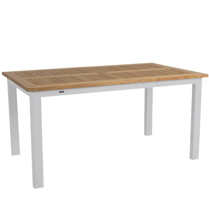 Lyon Utebord 92x152-210 cm Light Grey/ Teak