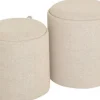 Maiko Sittpuff/Sidobord 2-pack Beige