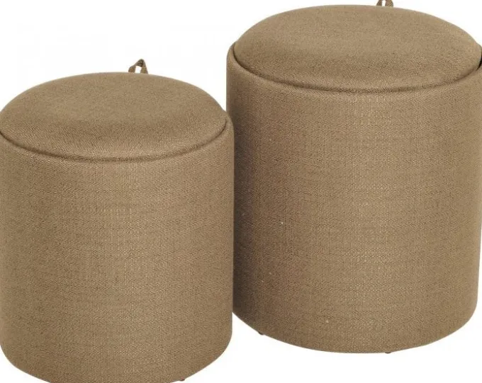 Maiko Sittpuff/Sidobord 2-pack Brun