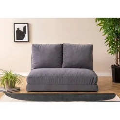 Malabo (32 x 127 x 120 cm) 2-sits bäddsoffa Grå