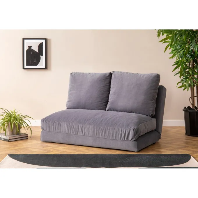 Malabo (32 x 127 x 120 cm) 2-sits bäddsoffa Grå