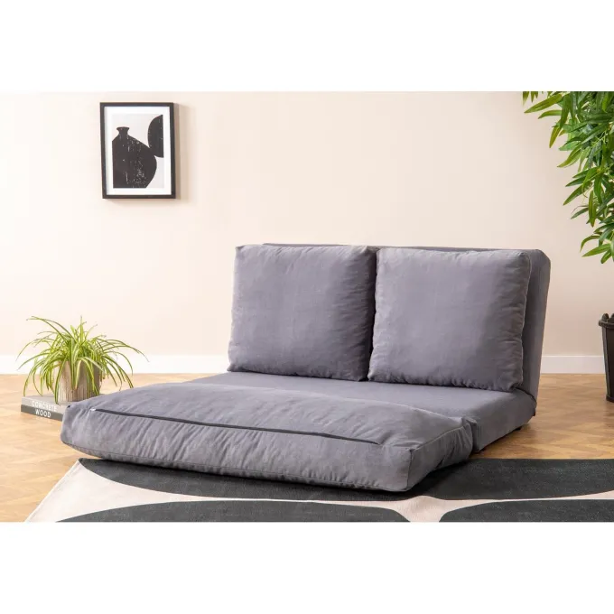 Malabo (32 x 127 x 120 cm) 2-sits bäddsoffa Grå