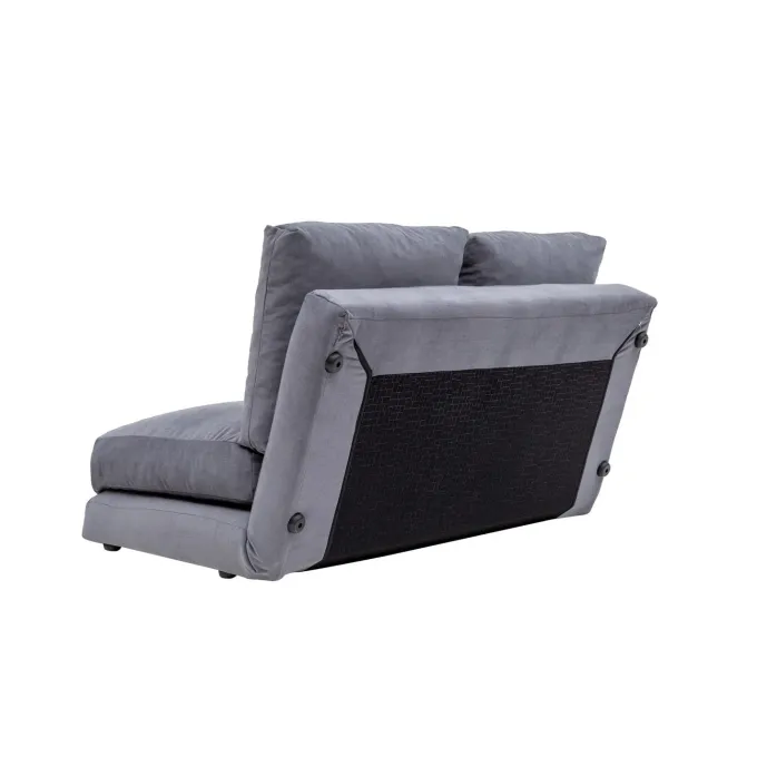 Malabo (32 x 127 x 120 cm) 2-sits bäddsoffa Grå