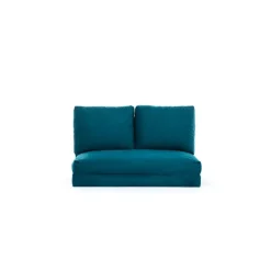 Malabo (32 x 127 x 120 cm) 2-sits bäddsoffa Petroleumgrön