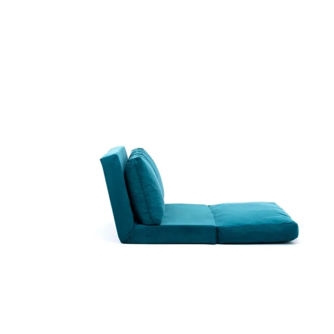 Malabo (32 x 127 x 120 cm) 2-sits bäddsoffa Petroleumgrön