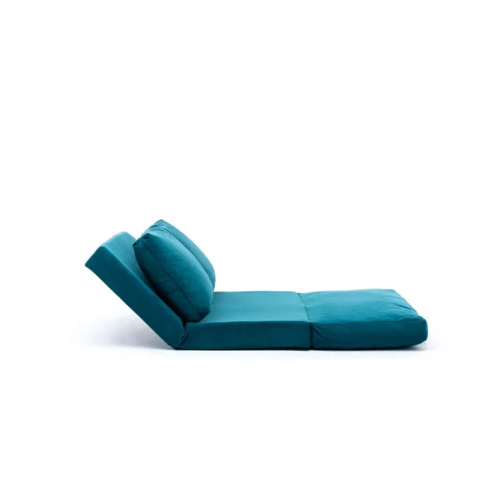 Malabo (32 x 127 x 120 cm) 2-sits bäddsoffa Petroleumgrön