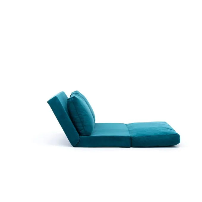 Malabo (32 x 127 x 120 cm) 2-sits bäddsoffa Petroleumgrön