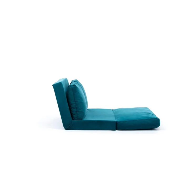Malabo (32 x 127 x 120 cm) 2-sits bäddsoffa Petroleumgrön