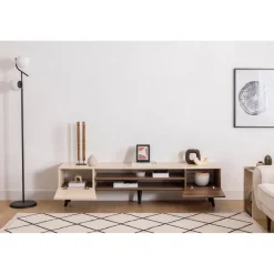 Malmö TV-bänk Valnöt / Beige