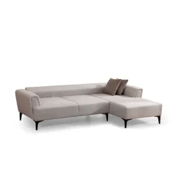 Maputo (270-140 x 95 x 77 cm) Hörnsoffbädd Ecru, Höger