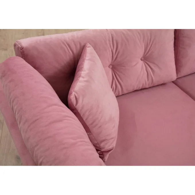 Maputo (214 x 90 x 84 cm) 3-sitssoffa Dusty Rose
