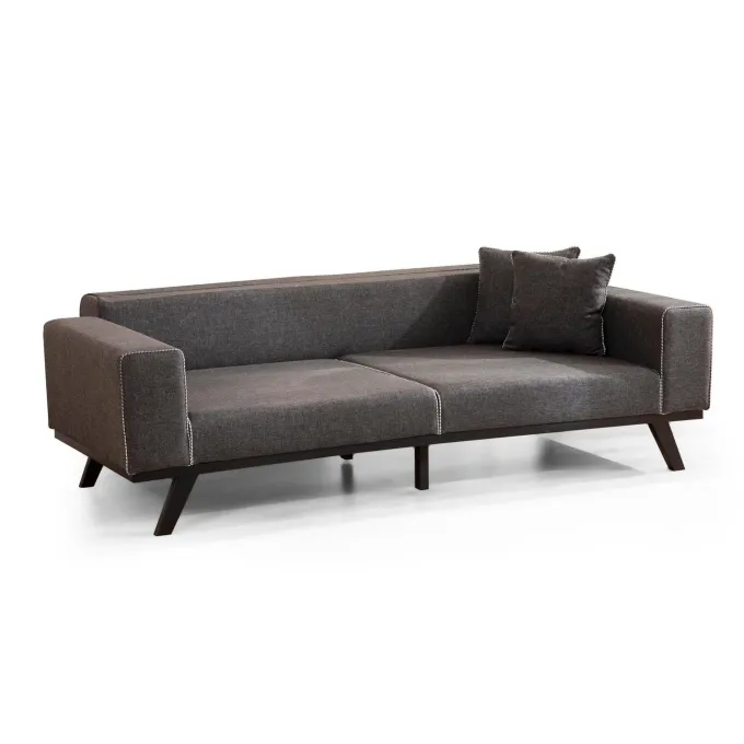 Maputo 3-sits (222 x 92 x 77 cm) 3-sits bäddsoffa Antracit