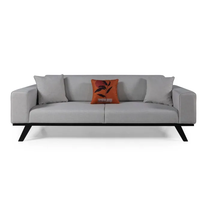 Maputo 3-sits (222 x 92 x 77 cm) 3-sits bäddsoffa Ljusgrå