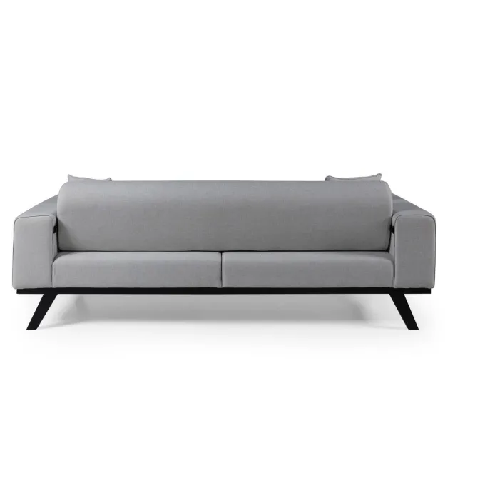 Maputo 3-sits (222 x 92 x 77 cm) 3-sits bäddsoffa Ljusgrå