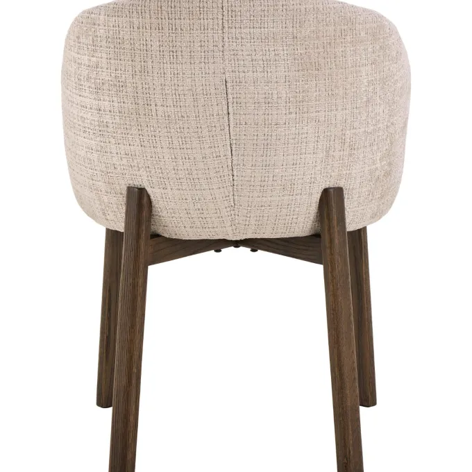 Maribo Karmstol Juto Tyg Beige/Smoked Ek