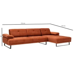 Marrakech Large (218 x 100 x 140 cm) Hörnsoffa Höger