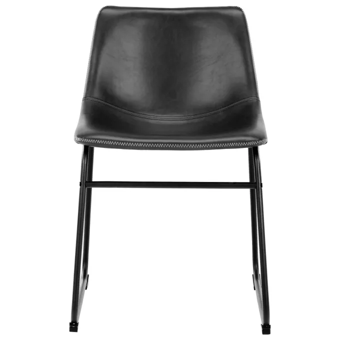 Mathilde Matstol PU Vintage Svart