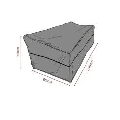 Möbelskydd till Soffa Svart 205x85x85 cm Andas