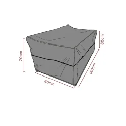 Möbelskydd till Soffa Svart 210x95x80 cm Andas