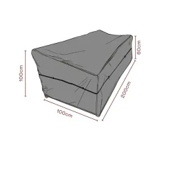 Möbelskydd till Soffa Svart 200x100x100 cm Andas