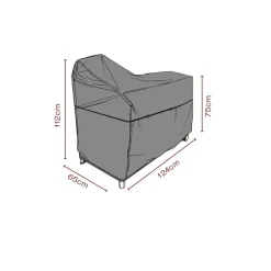 Möbelskydd till Utekök 124x65x75/112 cm