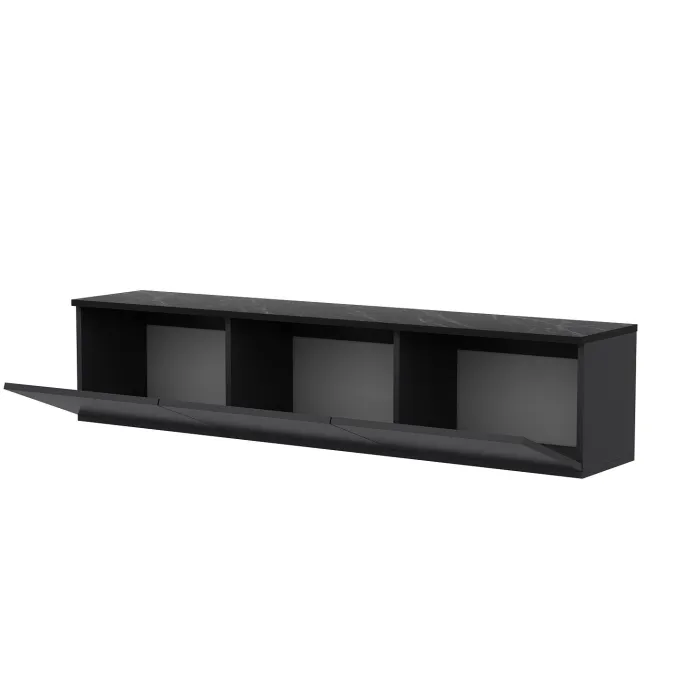 Medellín upplyst (160 x 35 x 32 cm) Antracit TV-bänk