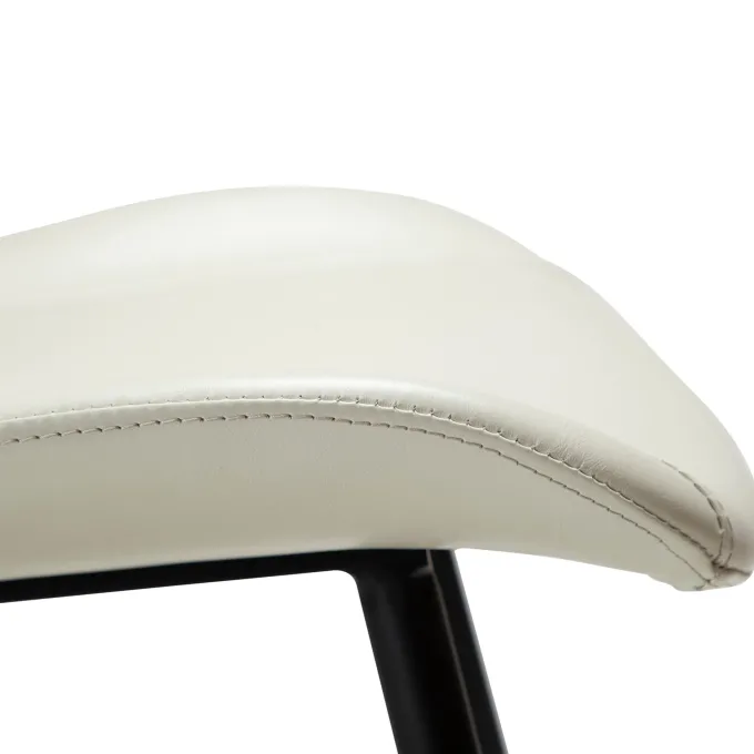 Medusa Stol Bone White Art.Leather, Black