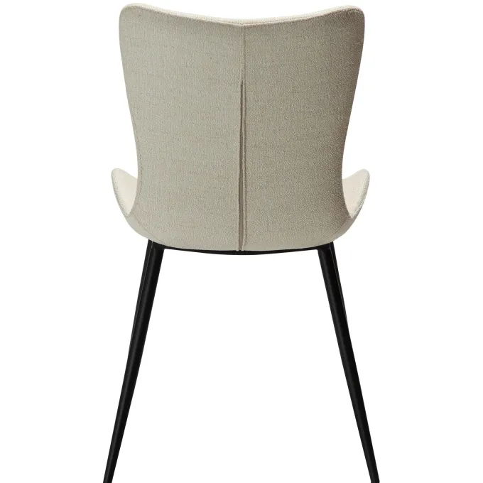 Medusa Stol Simply Beige Bouclé, Black