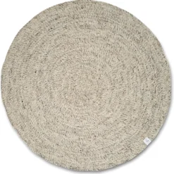 Merino Rund Matta Naturbeige