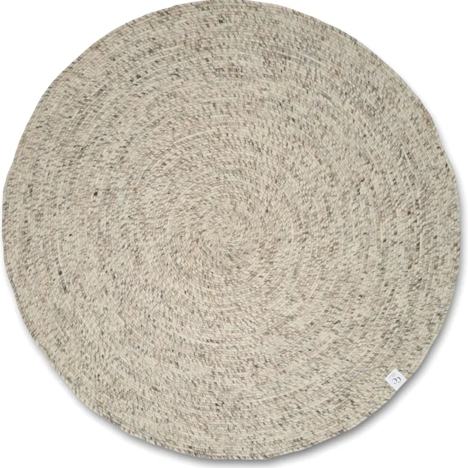 Merino Rund Matta Naturbeige