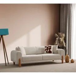 Mia 3-sits bäddsoffa Creme
