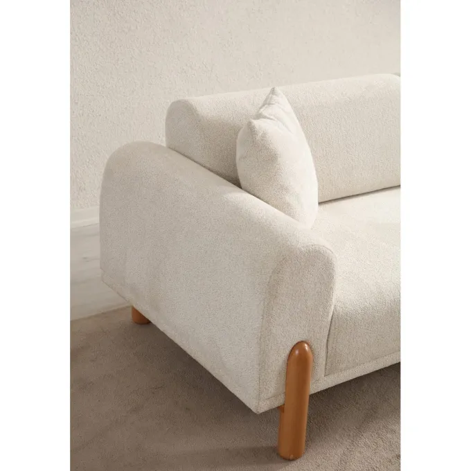 Mia 3-sits bäddsoffa Creme