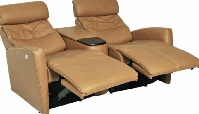 Milan Reclinersoffa Cognac