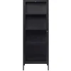 Milano Skåp 160 cm svart Glas