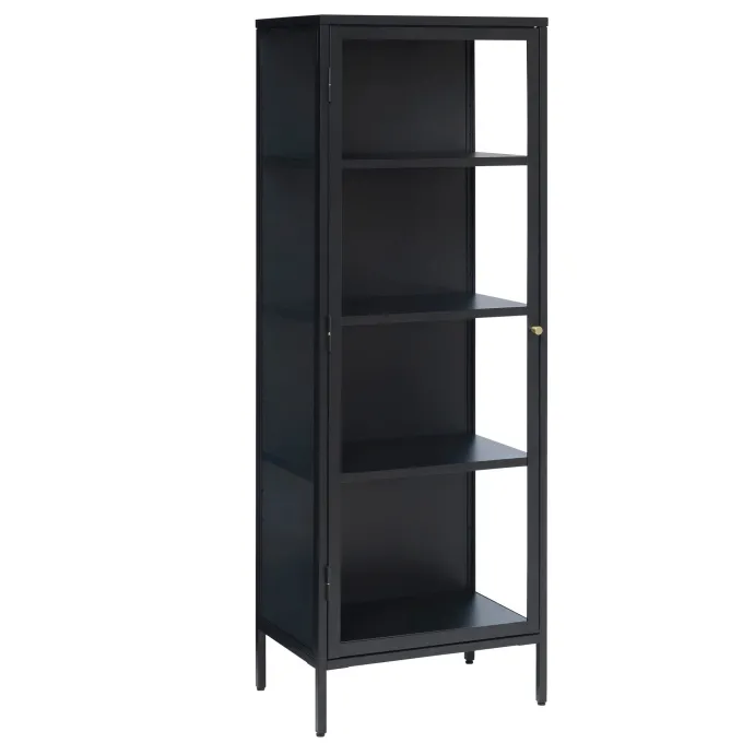 Milano Skåp 160 cm svart Glas
