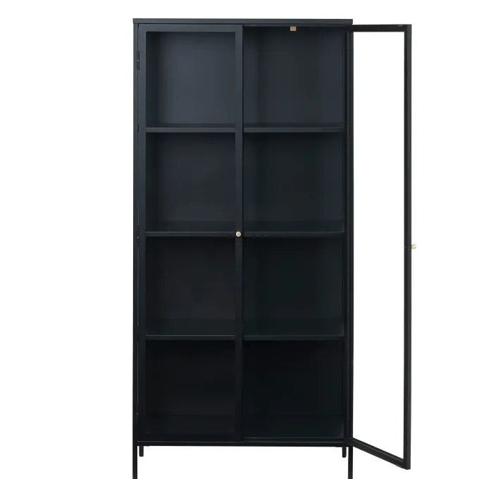 Milano Skåp 190 cm svart Glas