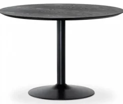 Miles Matbord Runt 110 cm Svart Ask / Svart