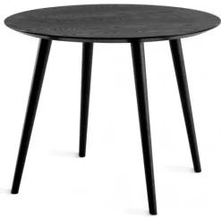 Miles Matbord Runt 80 cm Svart Ask / 4-Ben Svart
