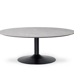 Miles Soffbord Ø 110 cm Sandstenslaminat, Trumpfot