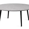 Miles Soffbord Ø 110 cm Sandstenslaminat, Fyra träben