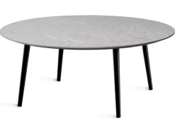 Miles Soffbord Ø 110 cm Sandstenslaminat, Fyra träben