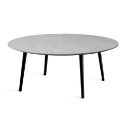 Miles Soffbord Ø 110 cm Sandstenslaminat, Fyra träben