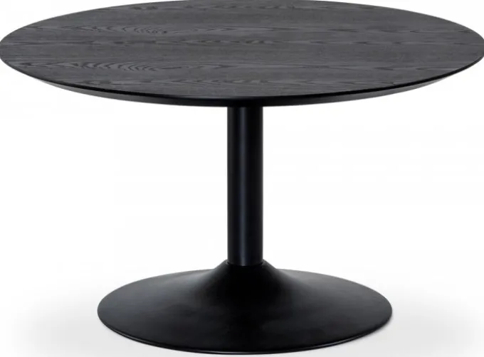 Miles Soffbord Runt 80 cm Svart Ask / Svart