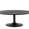 Miles Soffbord Runt 110 cm Svart Ask / Svart