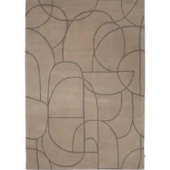 Modern Abstract Matta Beige
