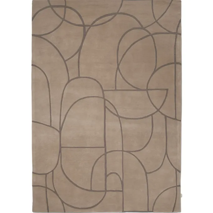 Modern Abstract Matta Beige