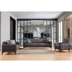 Monaco (170 x 85 x 77 cm) 2-sitssoffa Mörkgrå