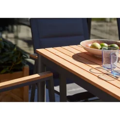 Mood Classic Trädgårdsbord i Teak/Antracit Aluminium 167x100 cm